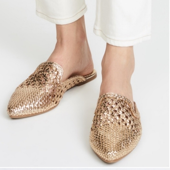 Sam Edleman Navya Metallic Holiday Party Slide Mules Sz 7.5 - Picture 3 of 7